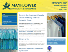 Tablet Screenshot of mayflowerdrycleaners.co.uk